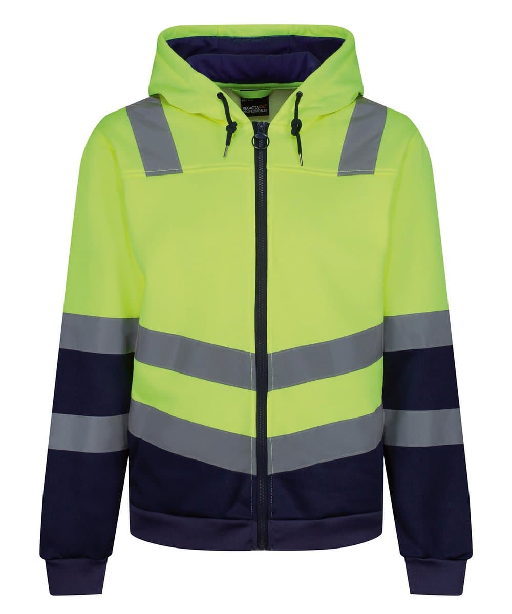 Pro hi-vis full zip hoodie 3