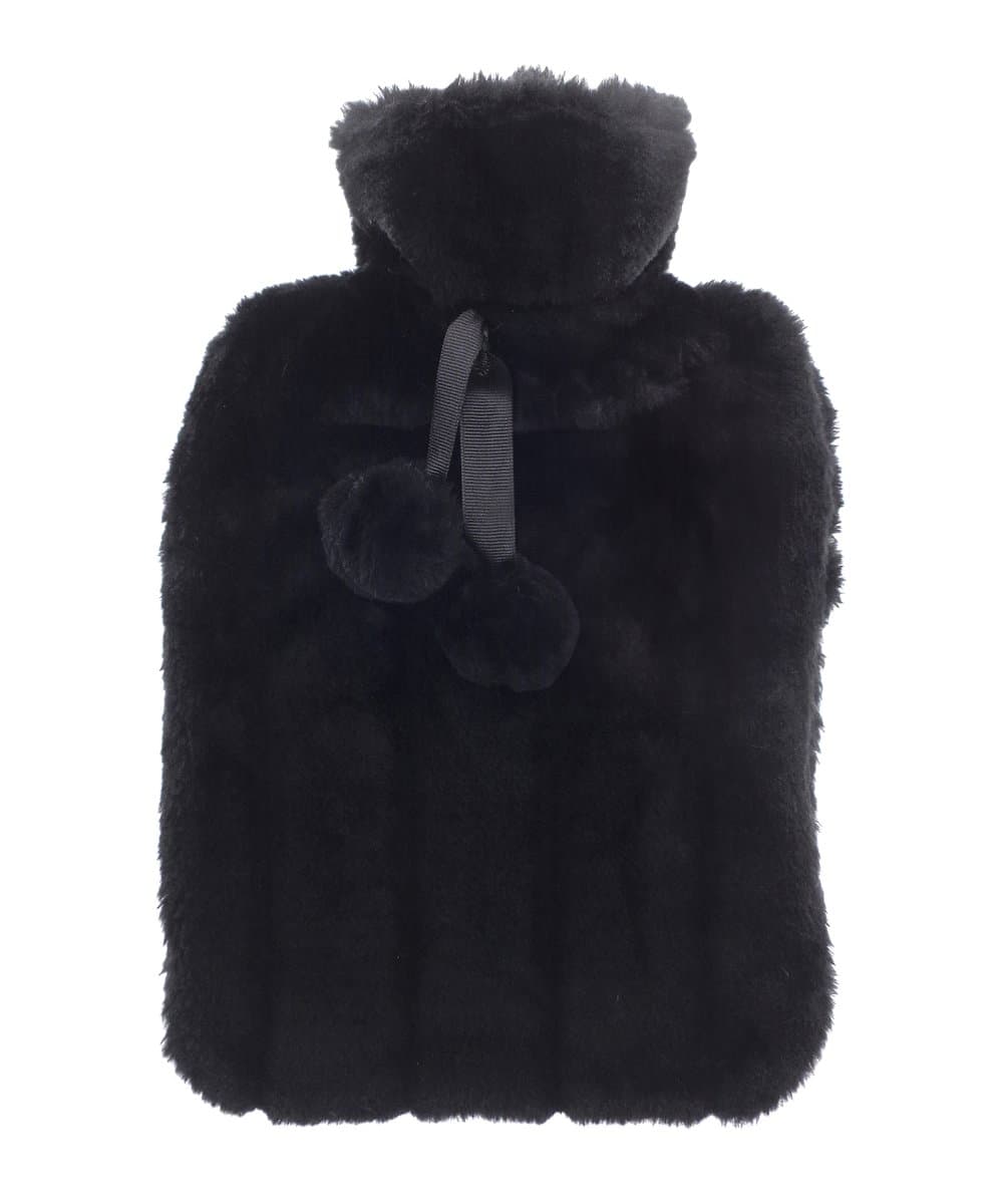 Luxury classic faux fur hot water bottle and cover 2