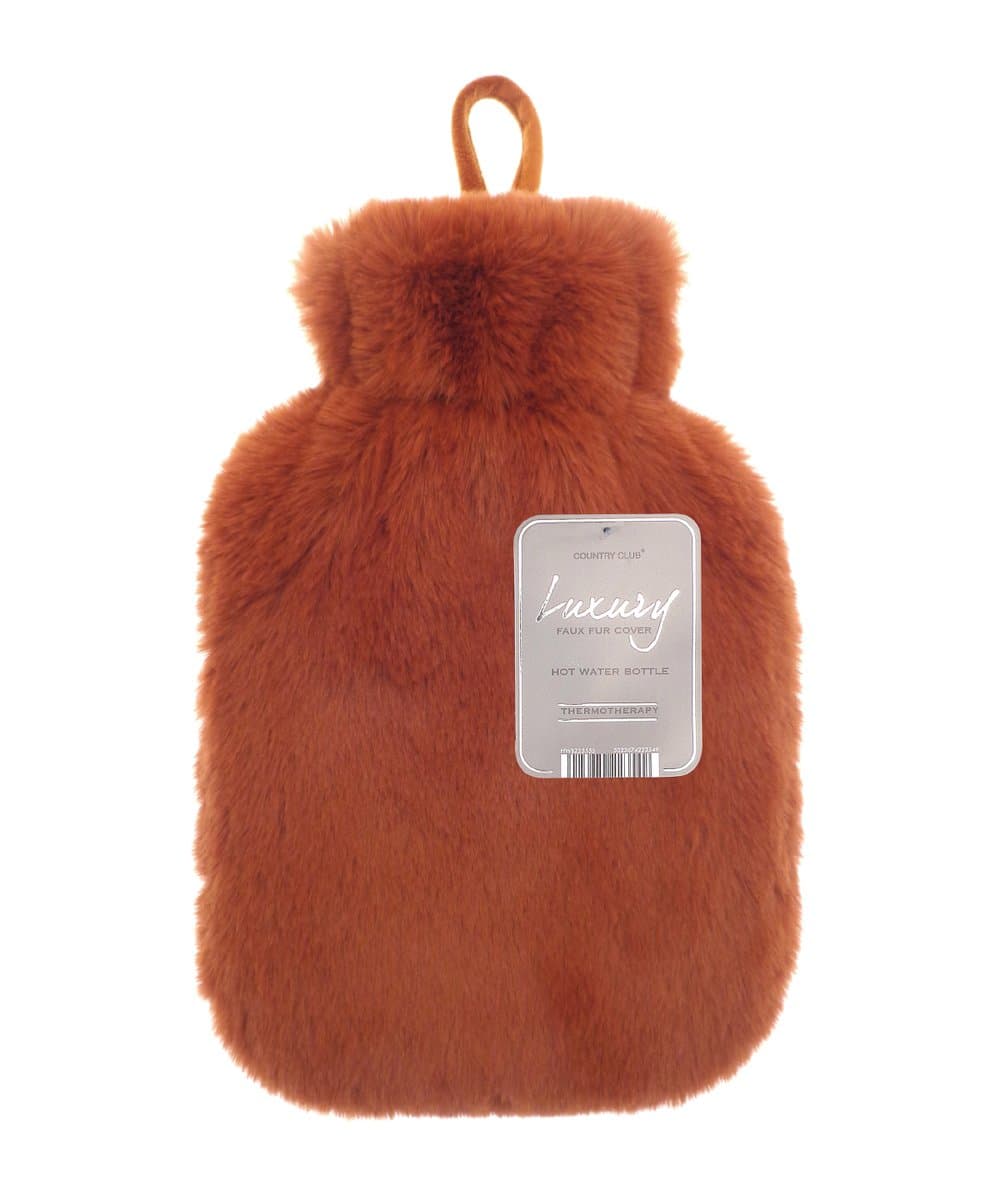 Super luxury faux fur hot water bottle and cover 2
