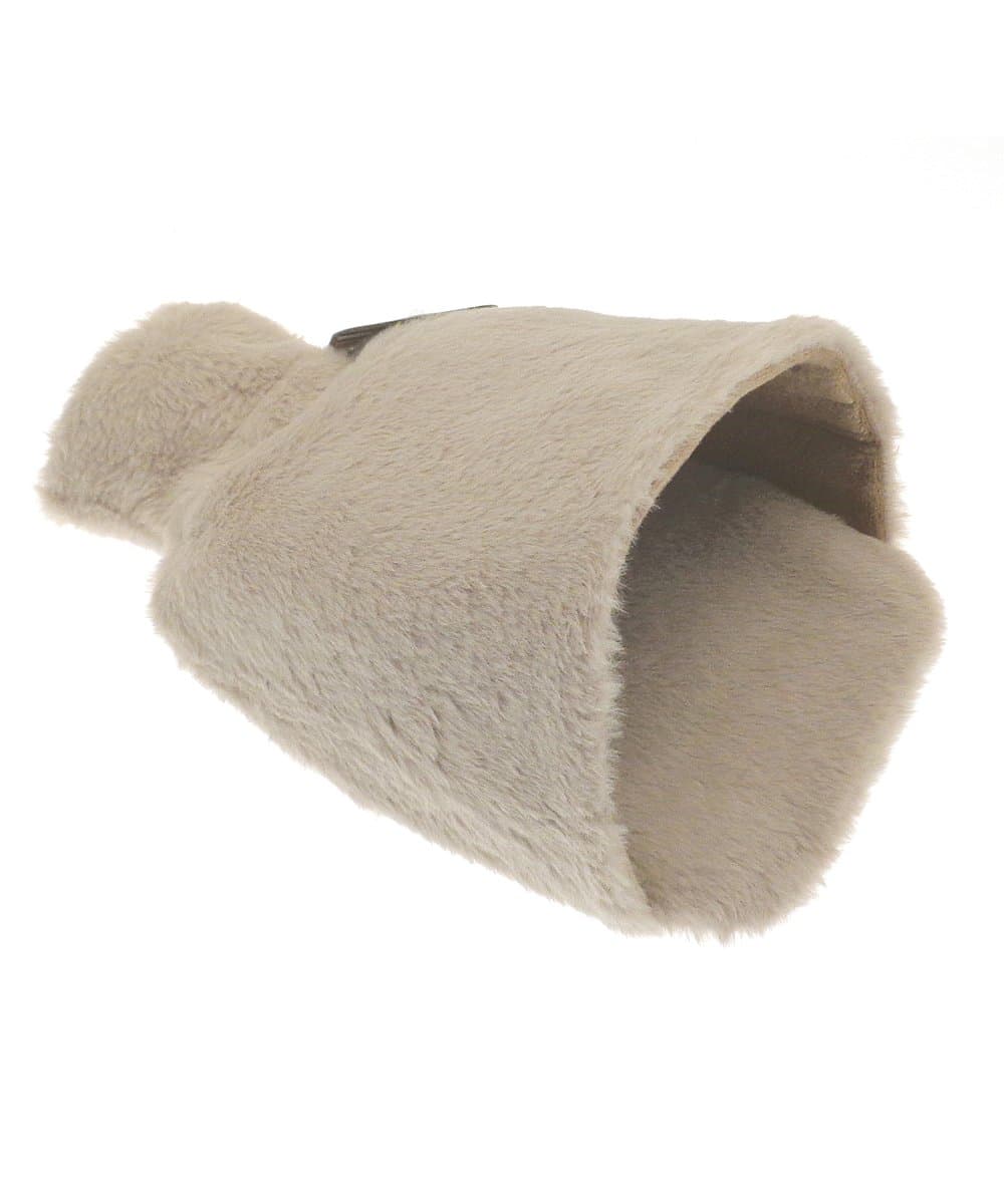 Luxury foot hot water bottle and cover in plush faux fur 2