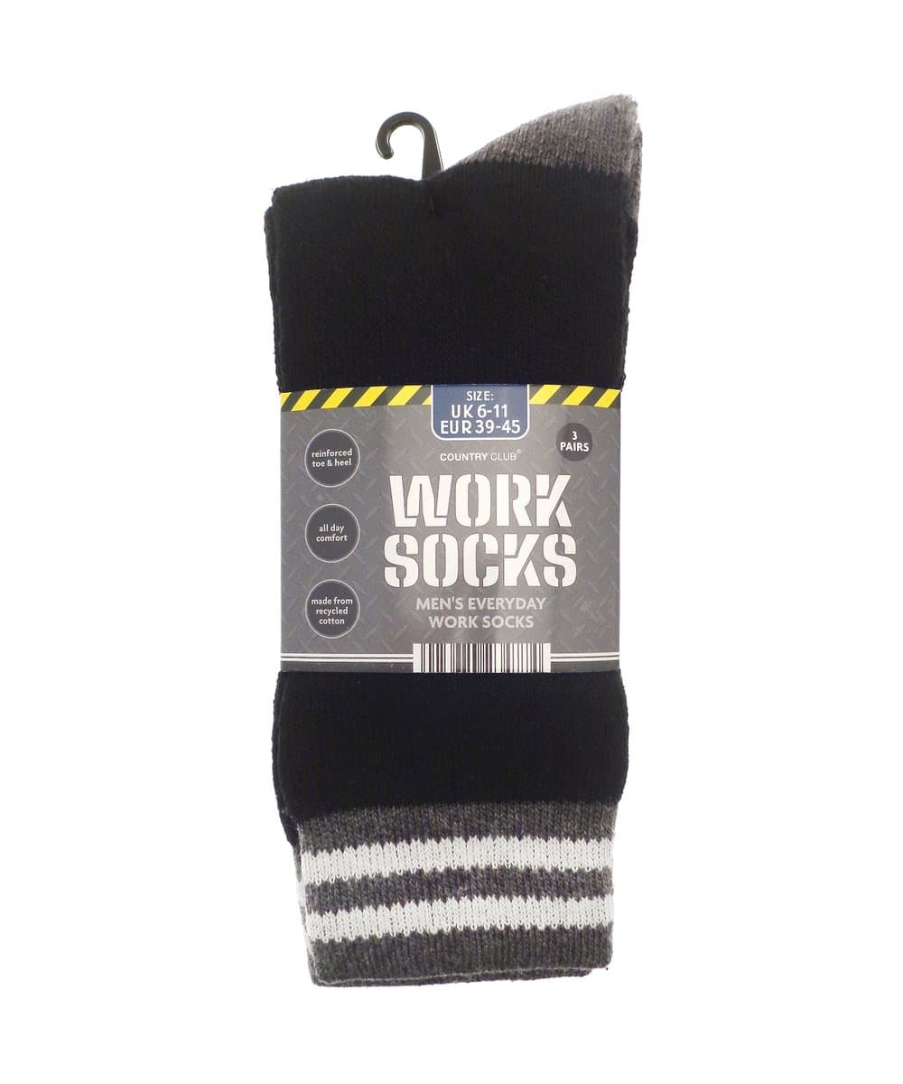 Men’s 3-pack work socks (recycled cotton) 2