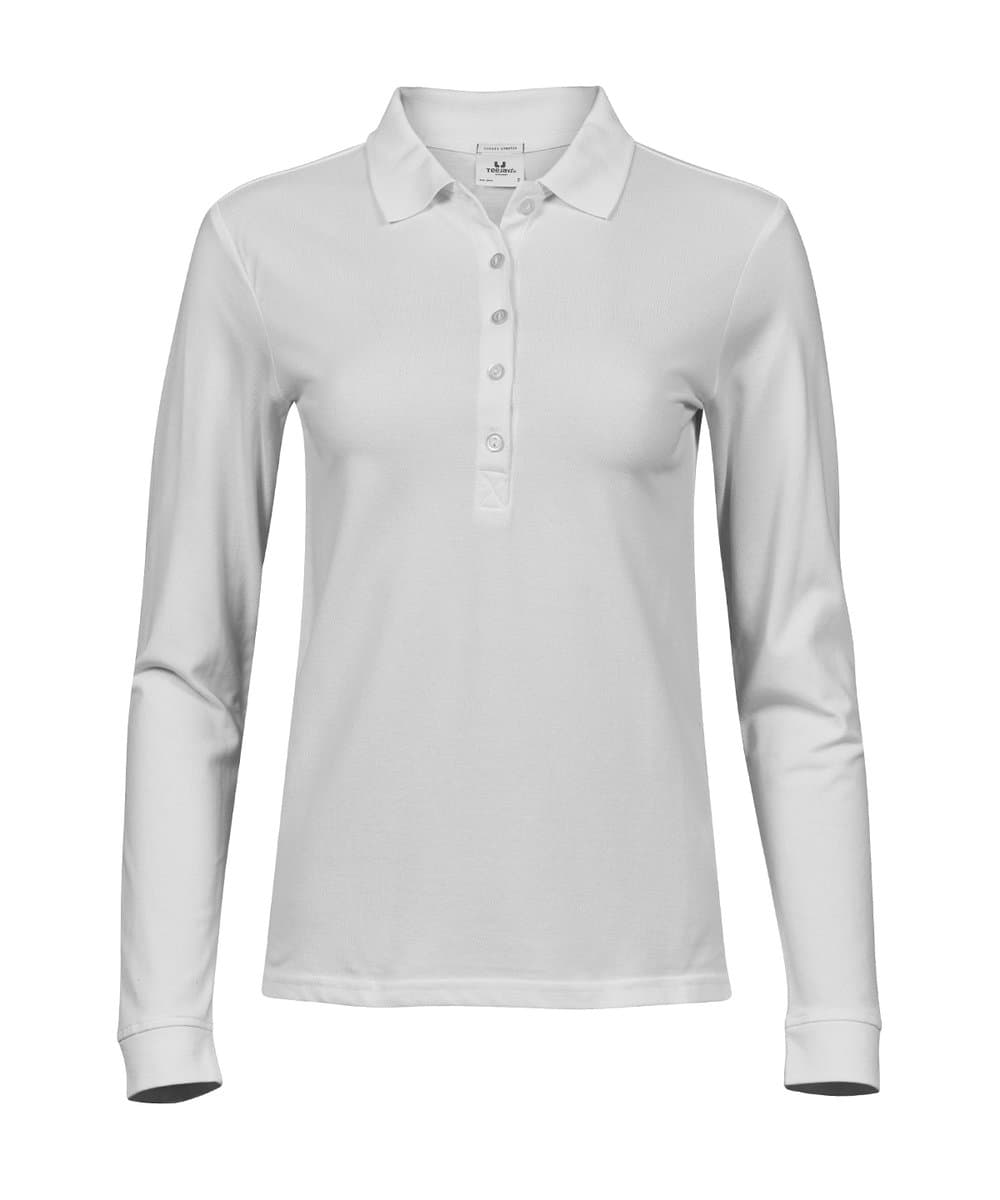 Women’s luxury stretch long sleeve polo (146) 4