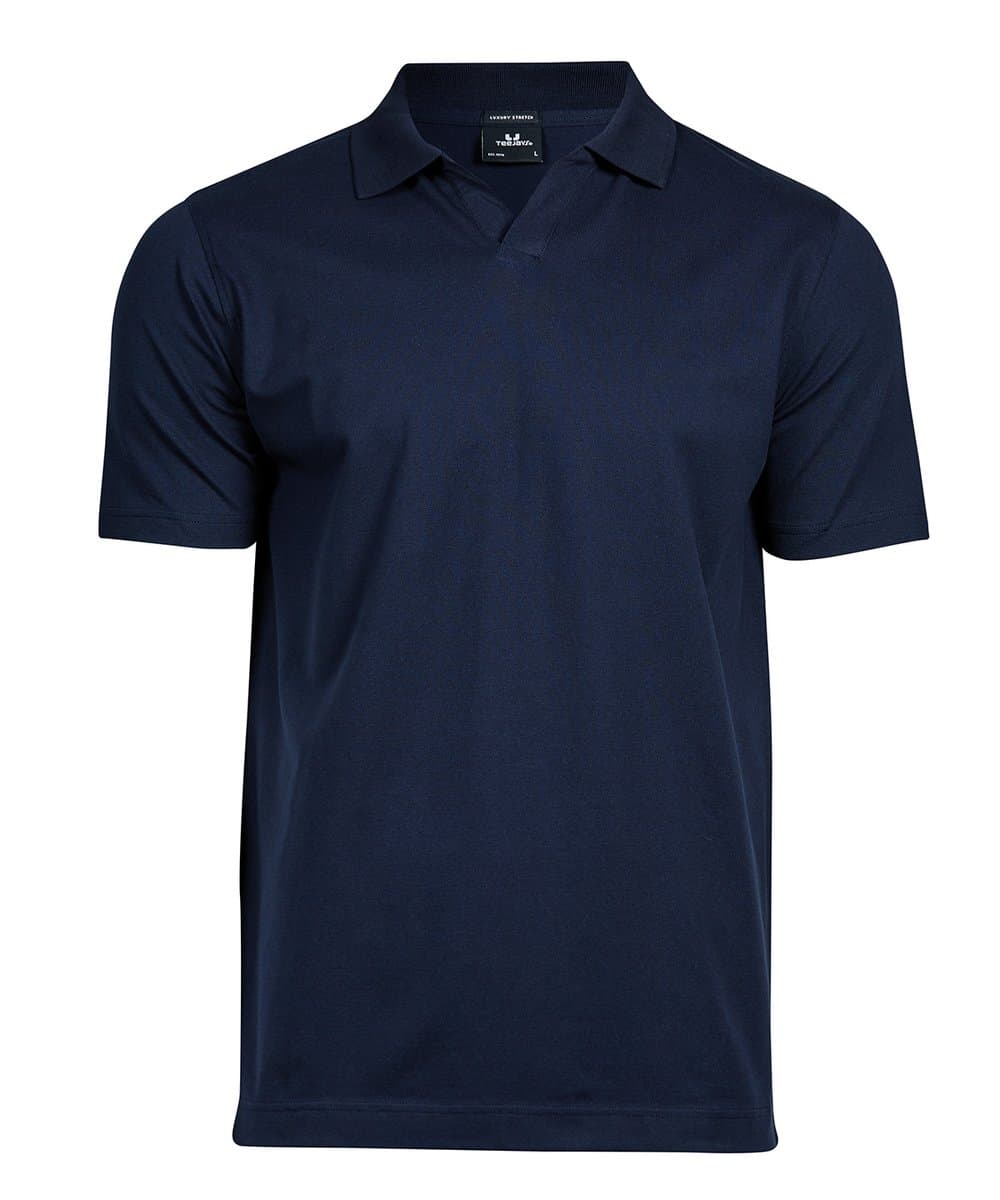 Luxury stretch v-neck polo (1404) 3