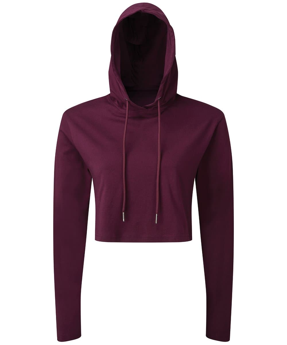Women's TriDri® cropped hooded long sleeve t-shirt 3