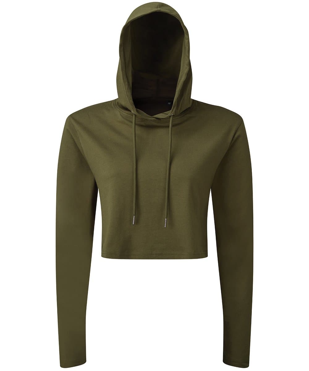 Women's TriDri® cropped hooded long sleeve t-shirt 5