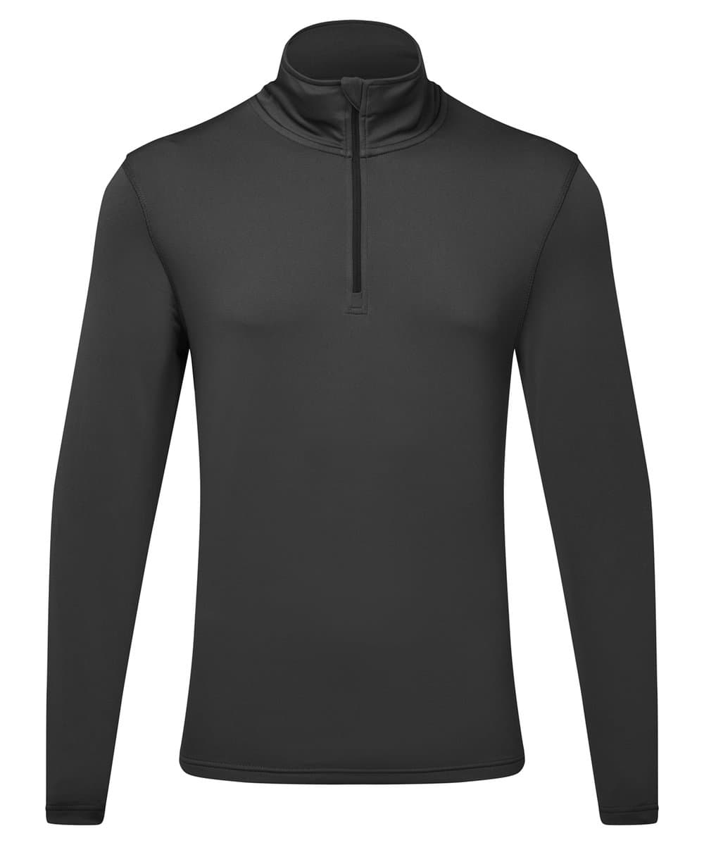Men's TriDri® recycled long sleeve brushed back ¼ zip 5