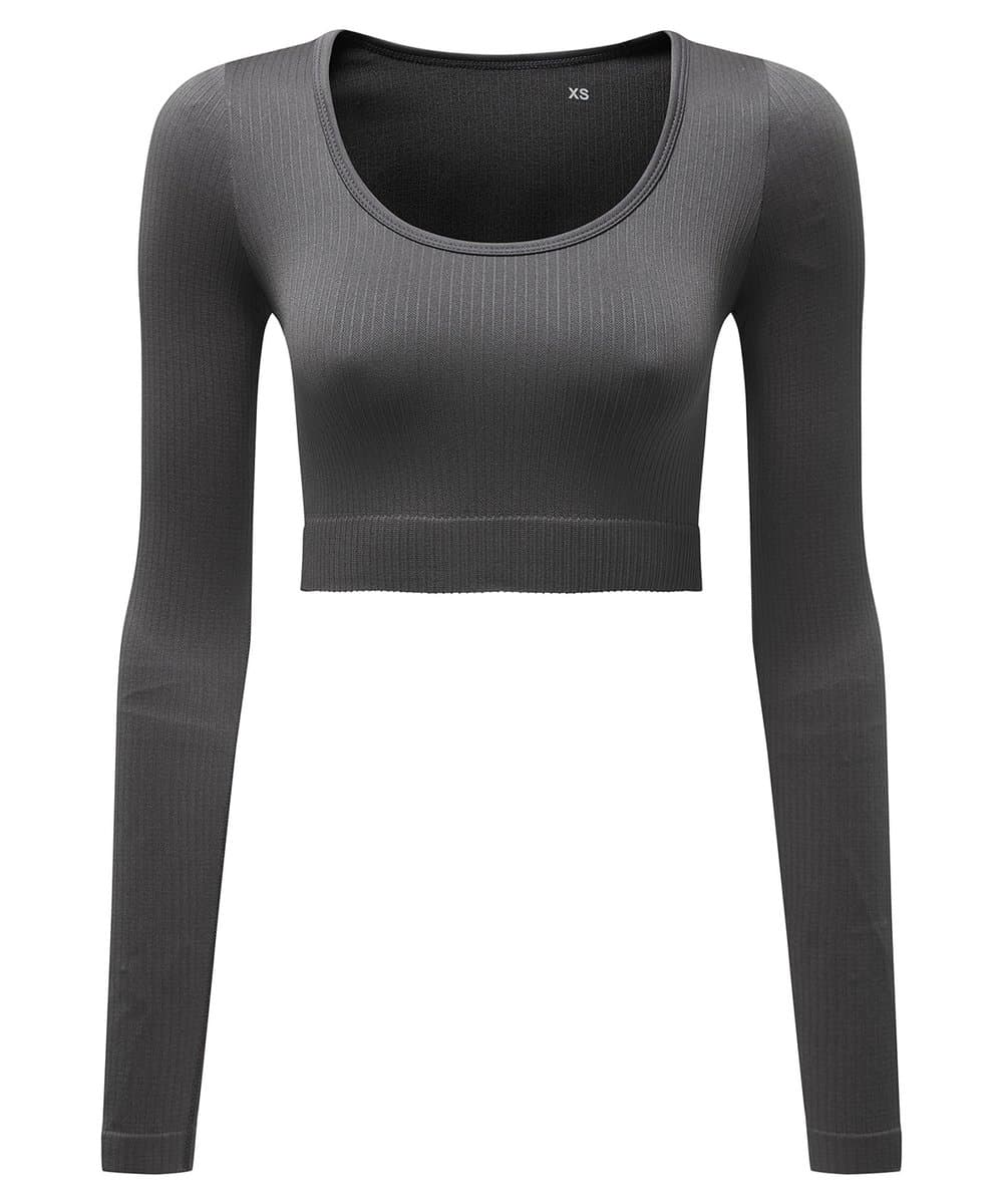 Women's TriDri® ribbed seamless 3D fit" crop top" 3