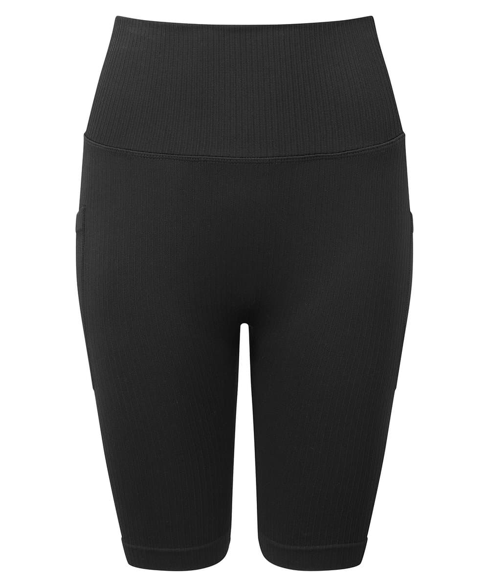 Women's TriDri® ribbed seamless 3D fit" cycle shorts" 2