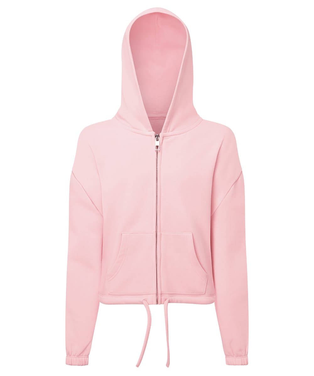Kids TriDri® recycled cropped oversize full-zip hoodie 4