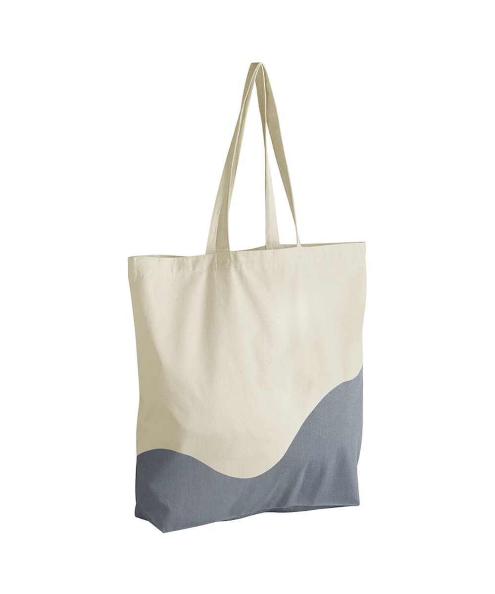 Organic cotton wave print maxi tote 2