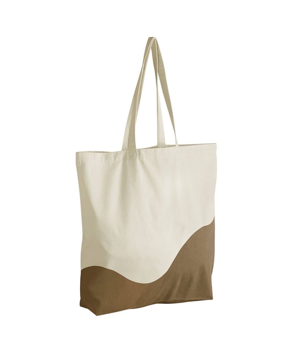 Organic cotton wave print maxi tote 3