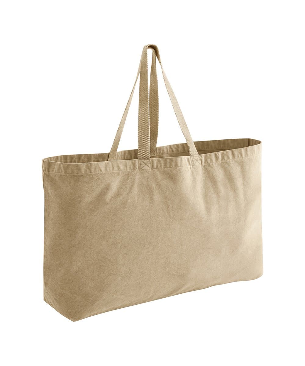 Garment-dyed oversized tote bag 5