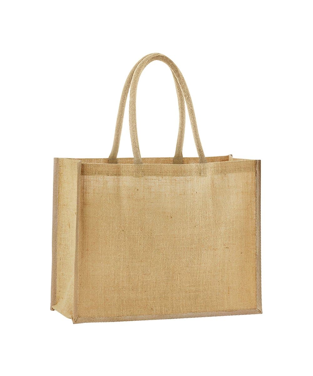 Natural starched jute classic shopper 4