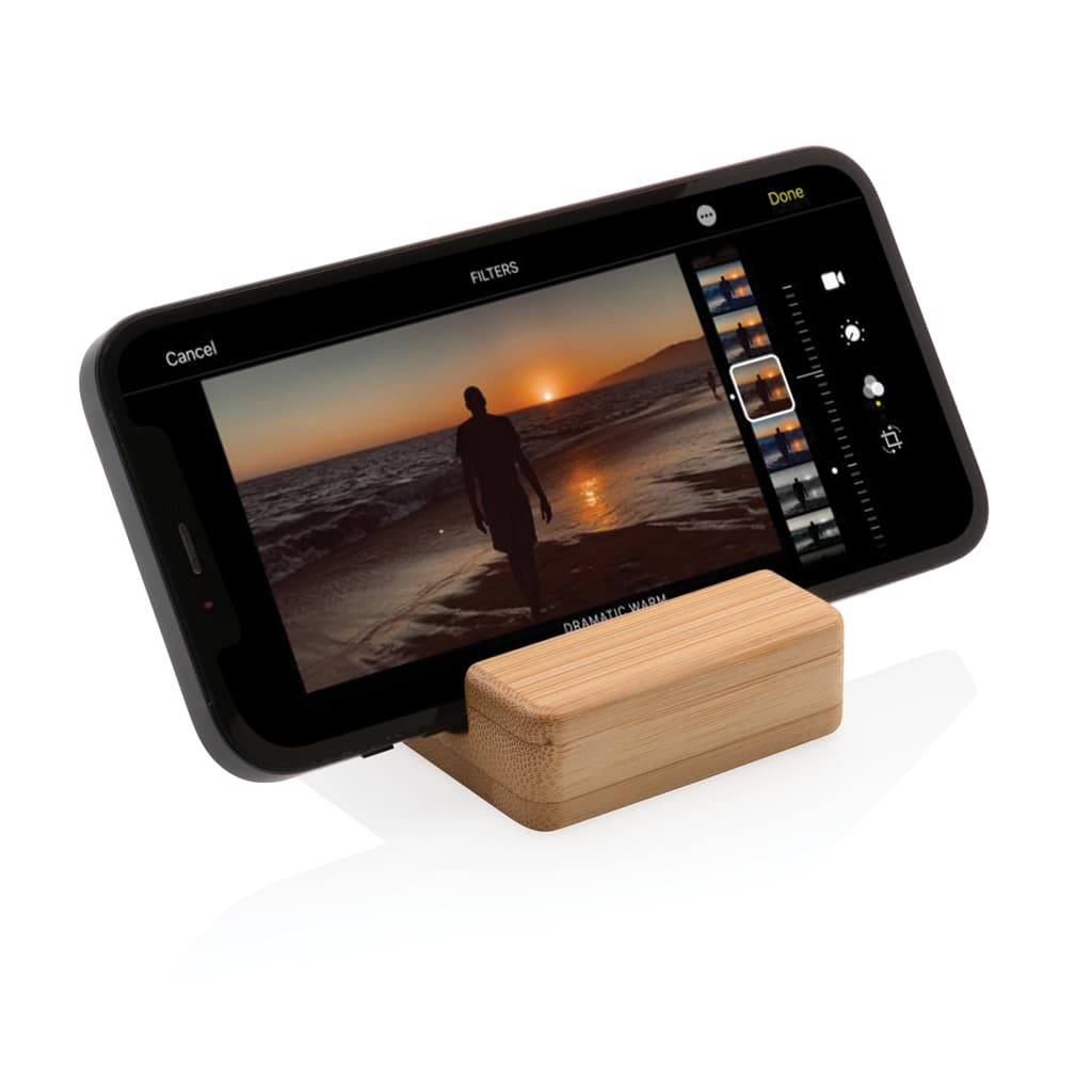 Bamboo phone stand 4