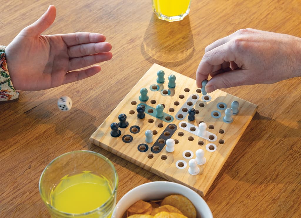 Claire wooden Ludo game 5