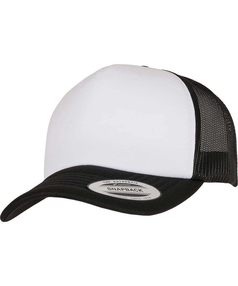 YP Classics® curved foam trucker cap – white front (6320W) 2