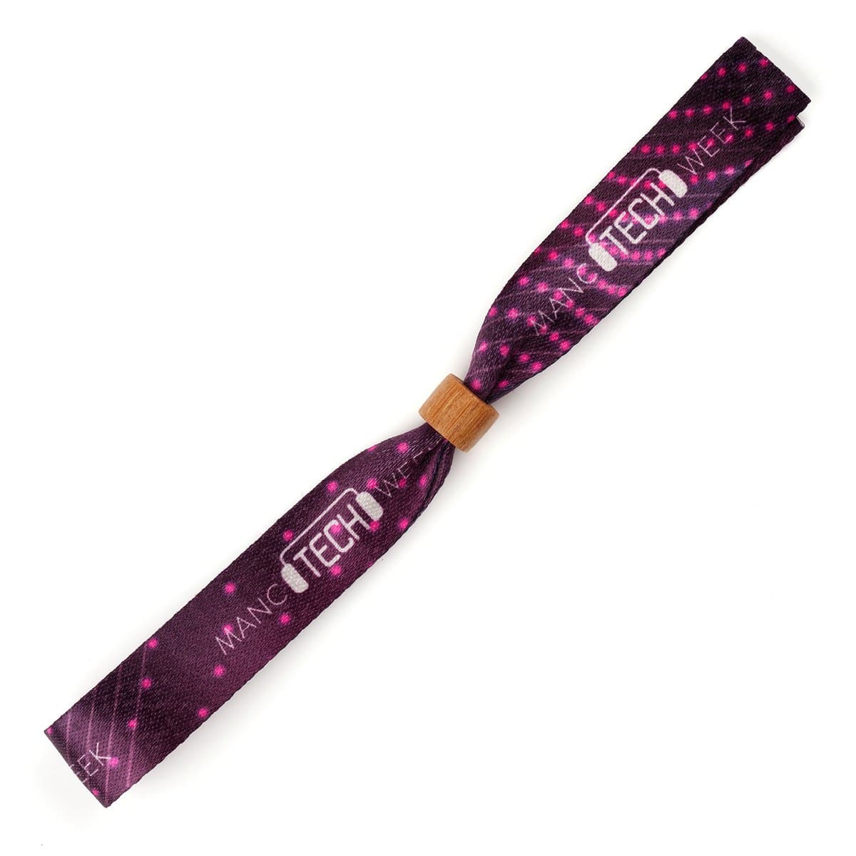 RPET Wristband With Wooden bead 2