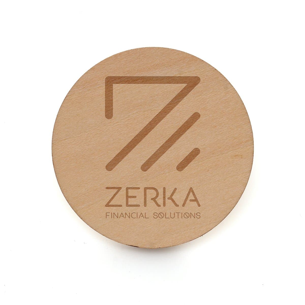 Large Round Wooden Badge 2