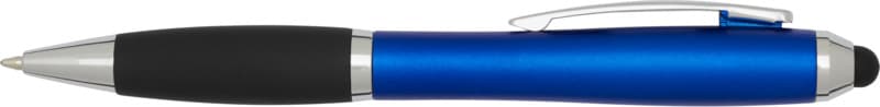 Nash RCS recycled plastic stylus ballpoint pen with coloured barrel and black grip (blue ink) 2