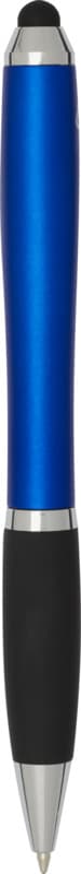 Nash RCS recycled plastic stylus ballpoint pen with coloured barrel and black grip (blue ink) 3