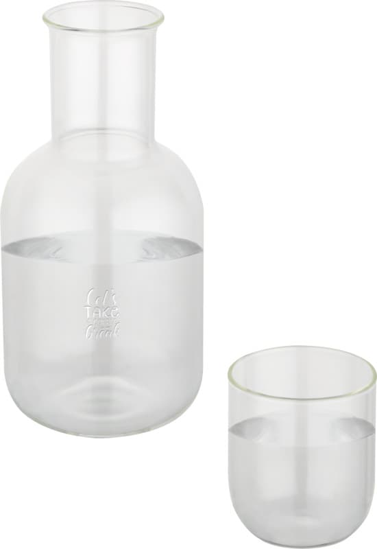 Amelie glass carafe and cup set with matt finish 5