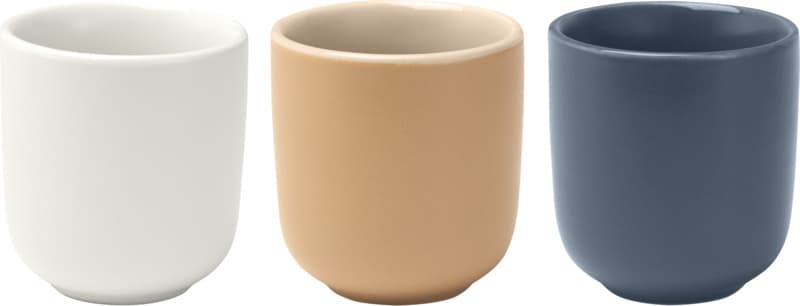 Male 90 ml ceramic espresso cups with matt finish - set of 2 3
