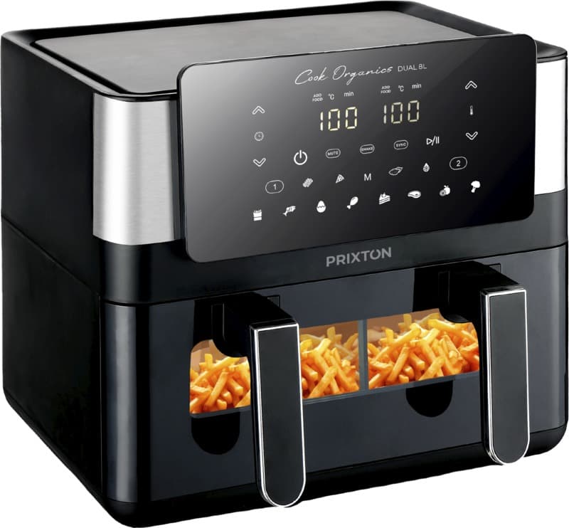 Prixton Cook Organics dual air fryer 8L 5