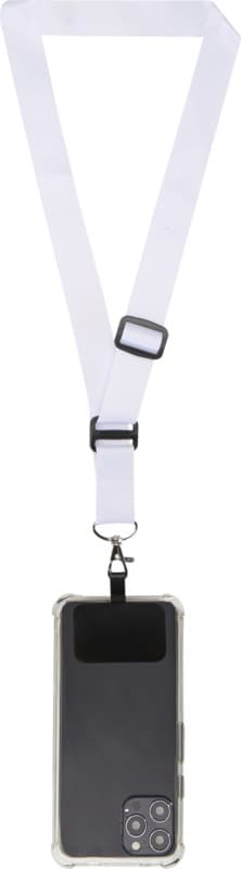 Lyra sublimation adjustable lanyard with phone holder 2