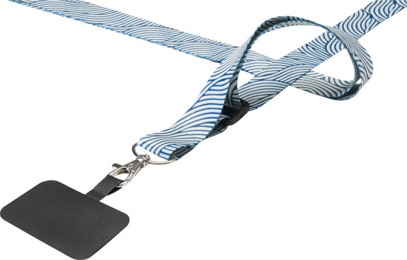 Lyra sublimation adjustable lanyard with phone holder 4