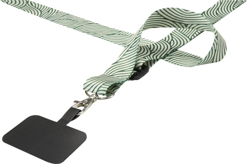 Lyra RPET sublimation adjustable lanyard with phone holder 4