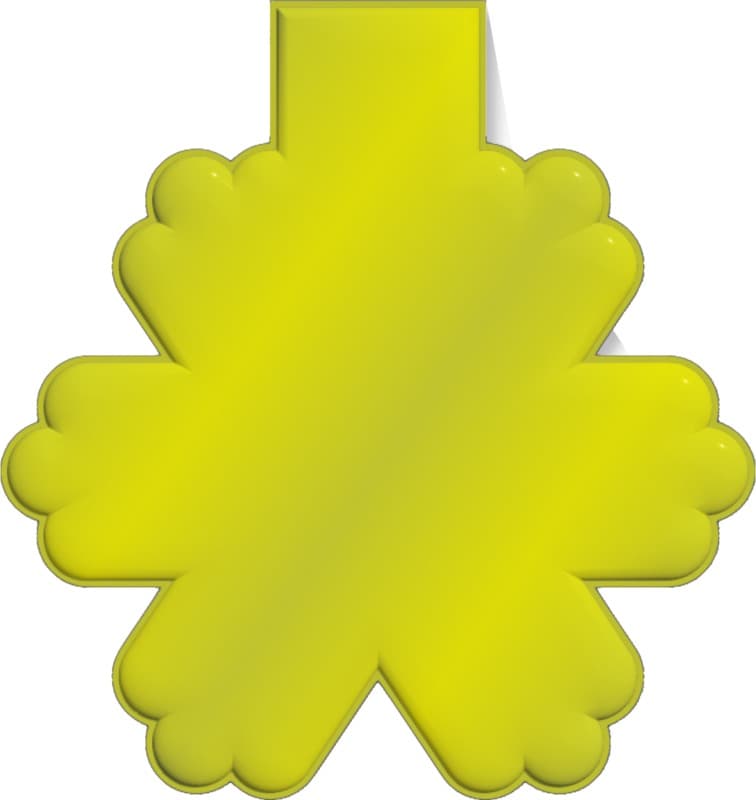 RFX™ M-10 snowflake reflective PVC magnet  4