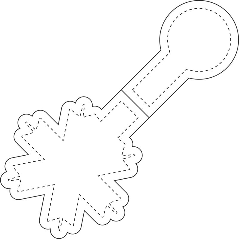 RFX™ M-10 snowflake reflective TPU magnet  3