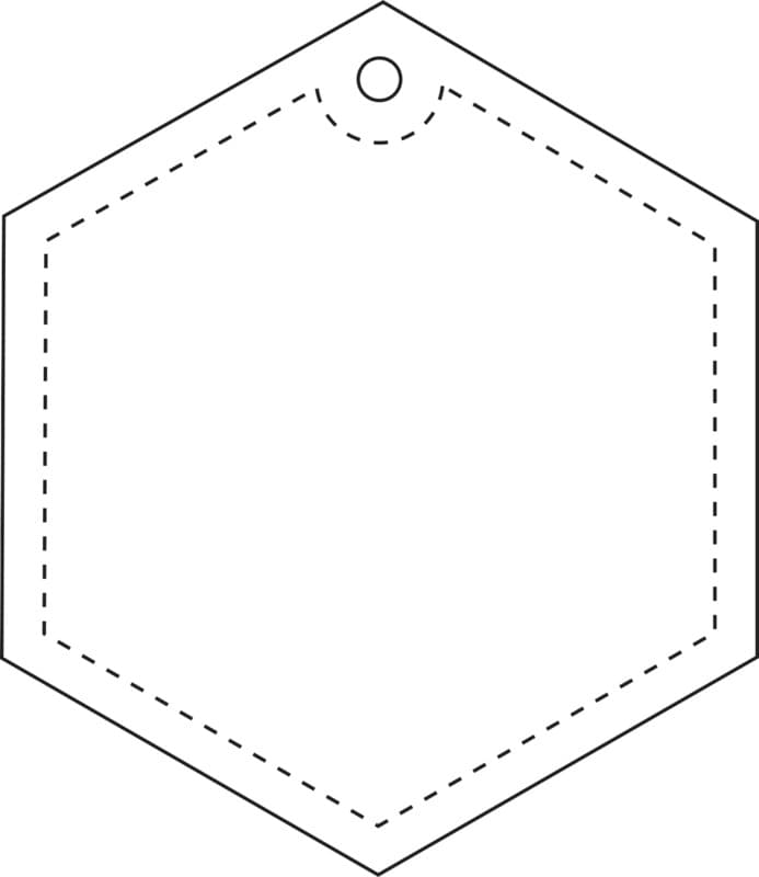 RFX™ H-12 hexagon reflective TPU hanger 3