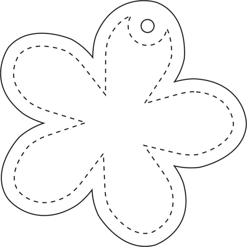 RFX™ H-13 flower reflective PVC hanger 3