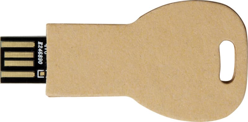 Key-shaped recycled paper USB 2.0 5