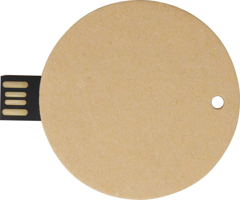 Round recycled paper USB 2.0 5
