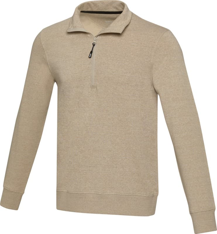 Tin 280 g/m² unisex Aware™ recycled quarter zip sweater 