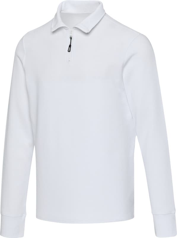 Apollo 245 g/m² long sleeve unisex half zip polo
