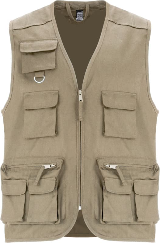 Venera 200 g/m2 v-neck multi-pocket workwear vest 