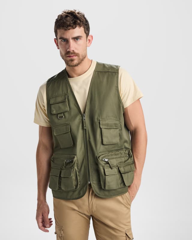 Venera 200 g/m2 v-neck multi-pocket workwear vest  4