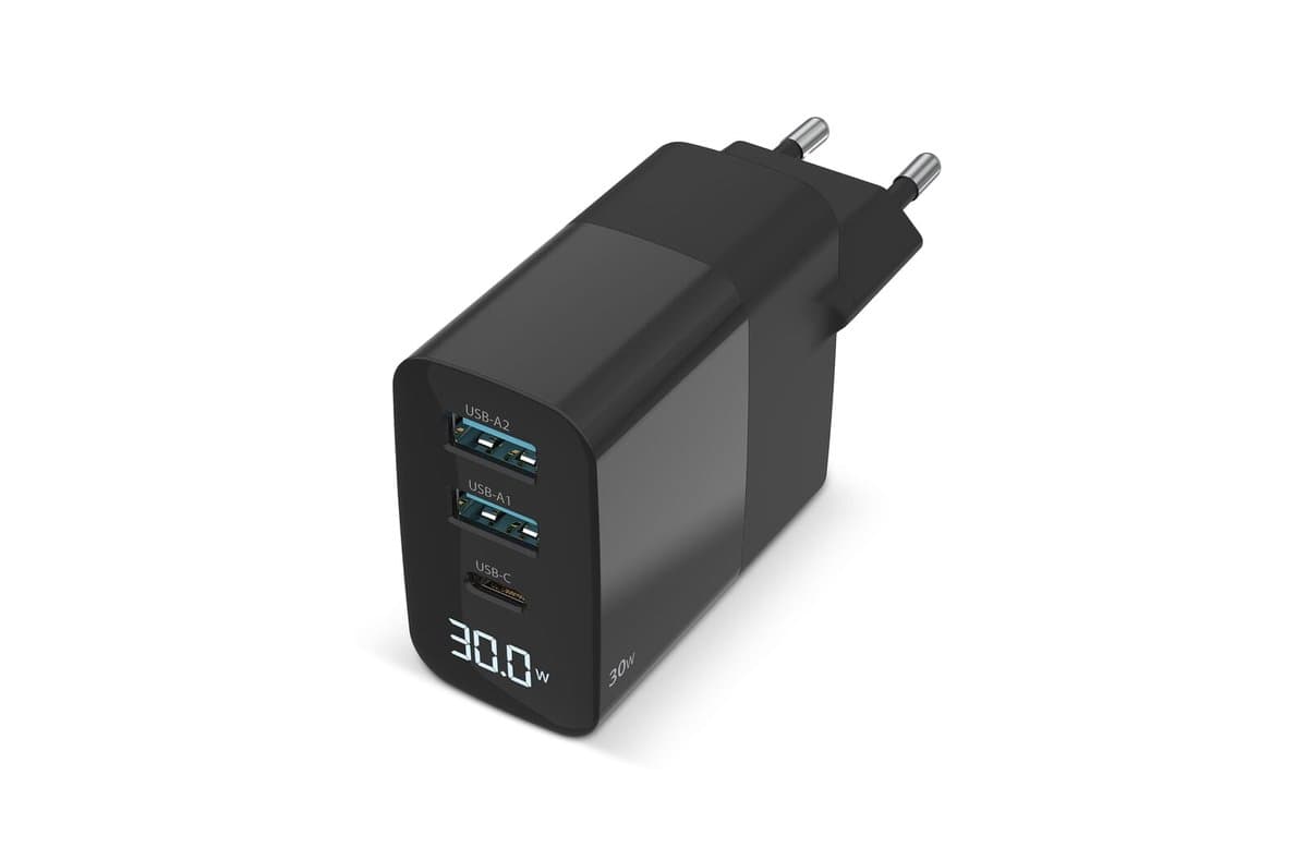 Sitecom CH-1001 30W GaN Power Delivery Wall Charger with LED display 3