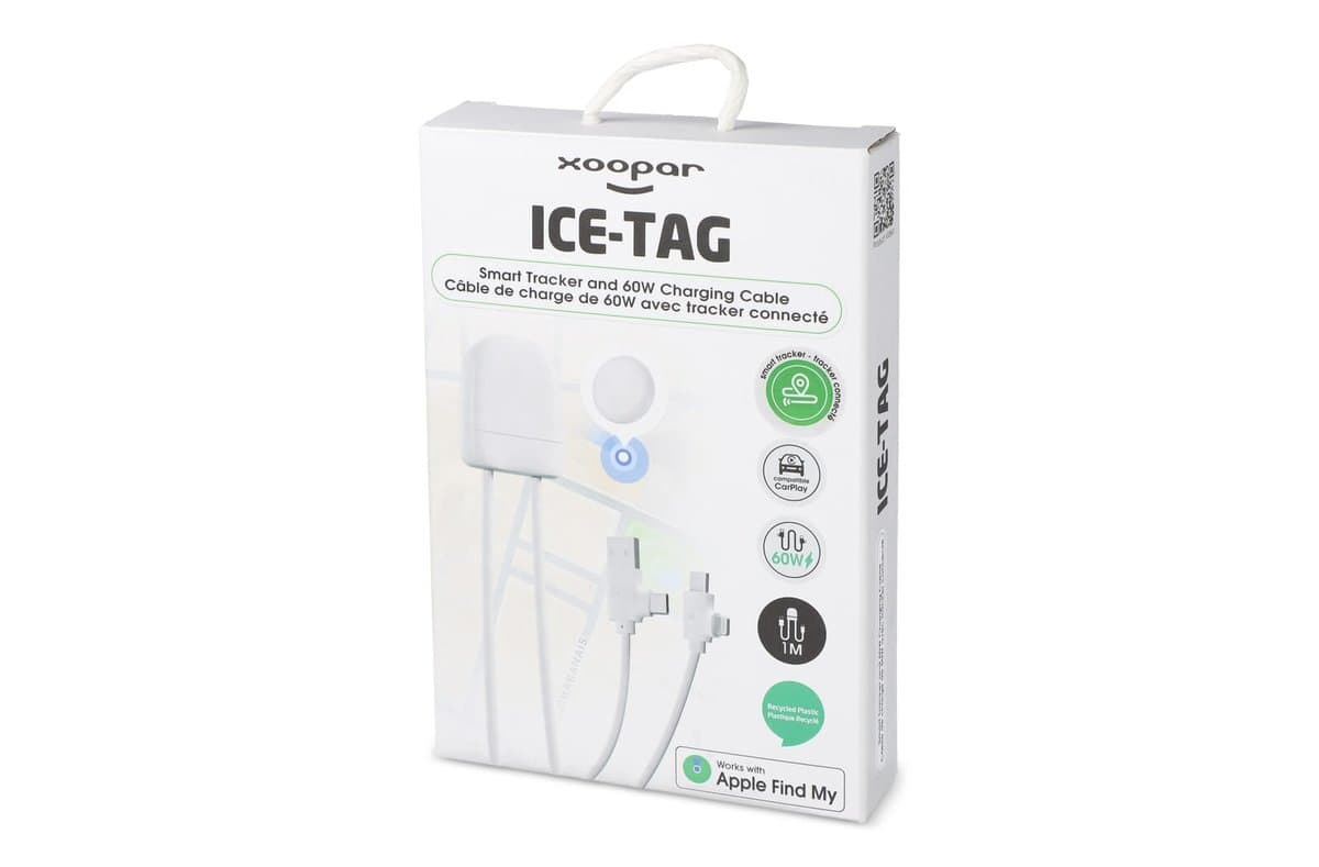 4034 - Xoopar Ice-Tag cable provided with Find My tracker 4