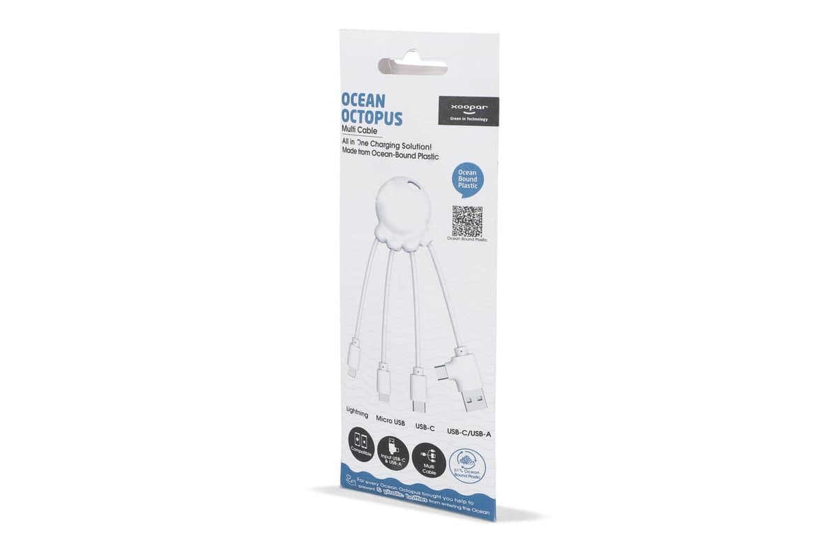 4009 - Xoopar Octopus OBP cable Ocean Bound Plastic 4