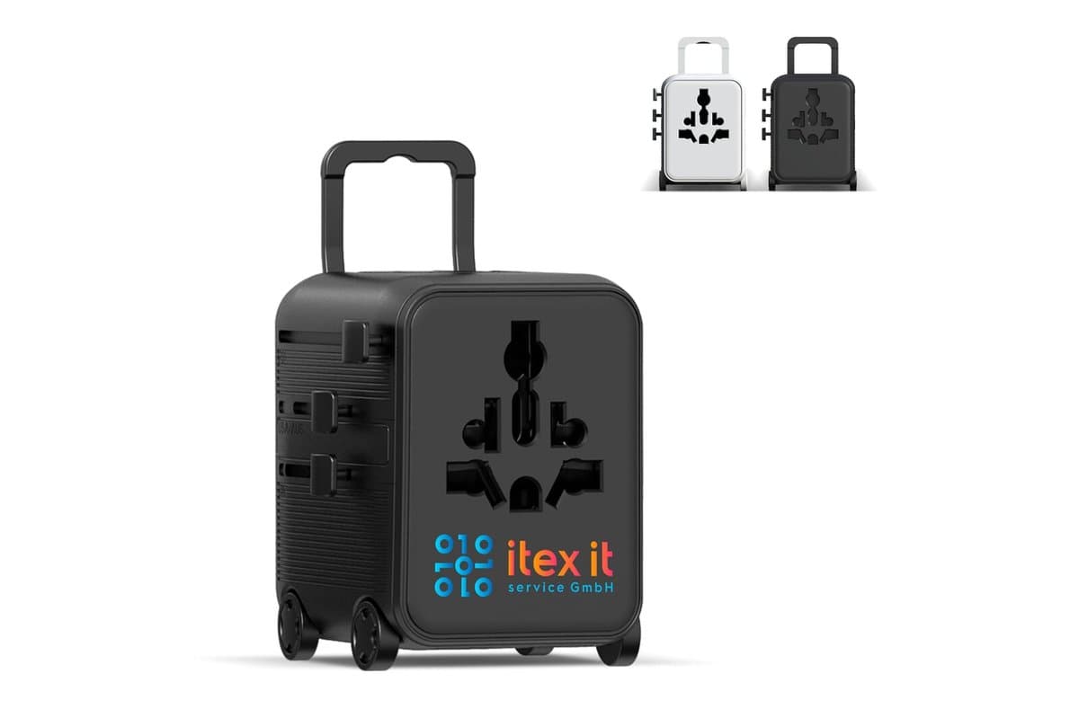 Xoopar Luggie GaN World Travel Adapter Trolley