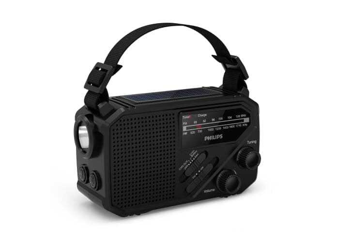 Philips TAR1609 Emergency Radio with Analog FM/AM Tuner and Flashlight 2