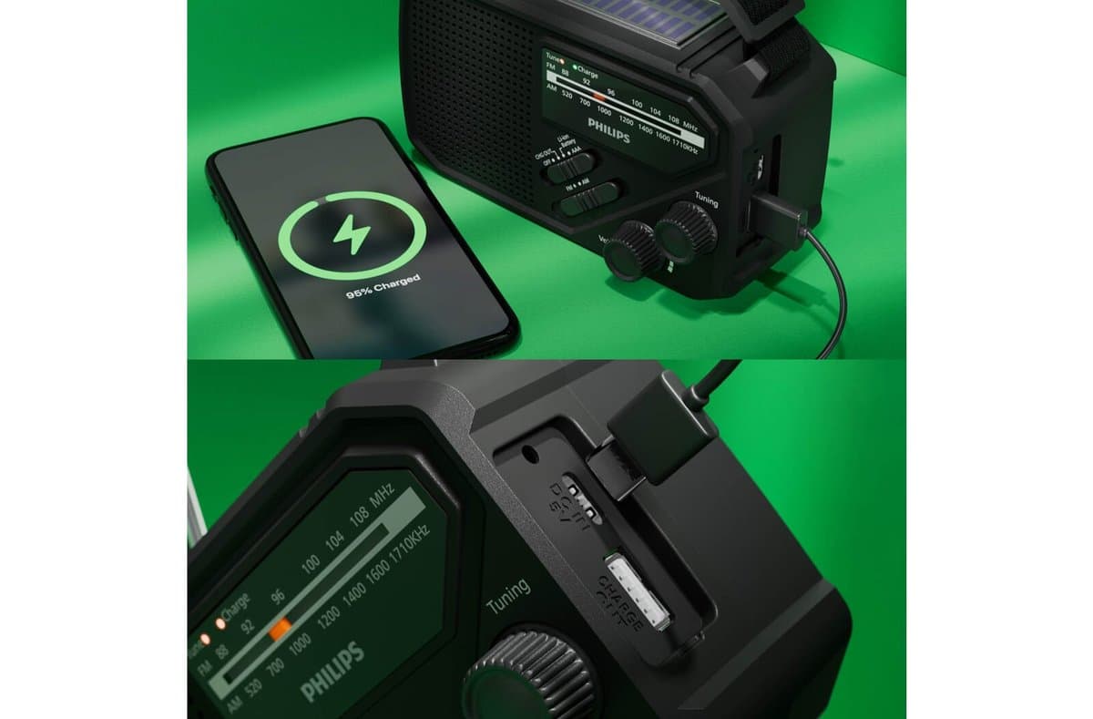 Philips TAR1609 Emergency Radio with Analog FM/AM Tuner and Flashlight 5