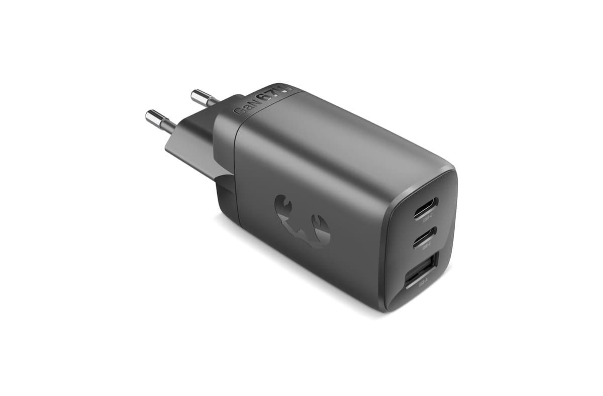 Fresh 'n Rebel 67W Laptop Fast Charger GaN USB-C & USB-A 3
