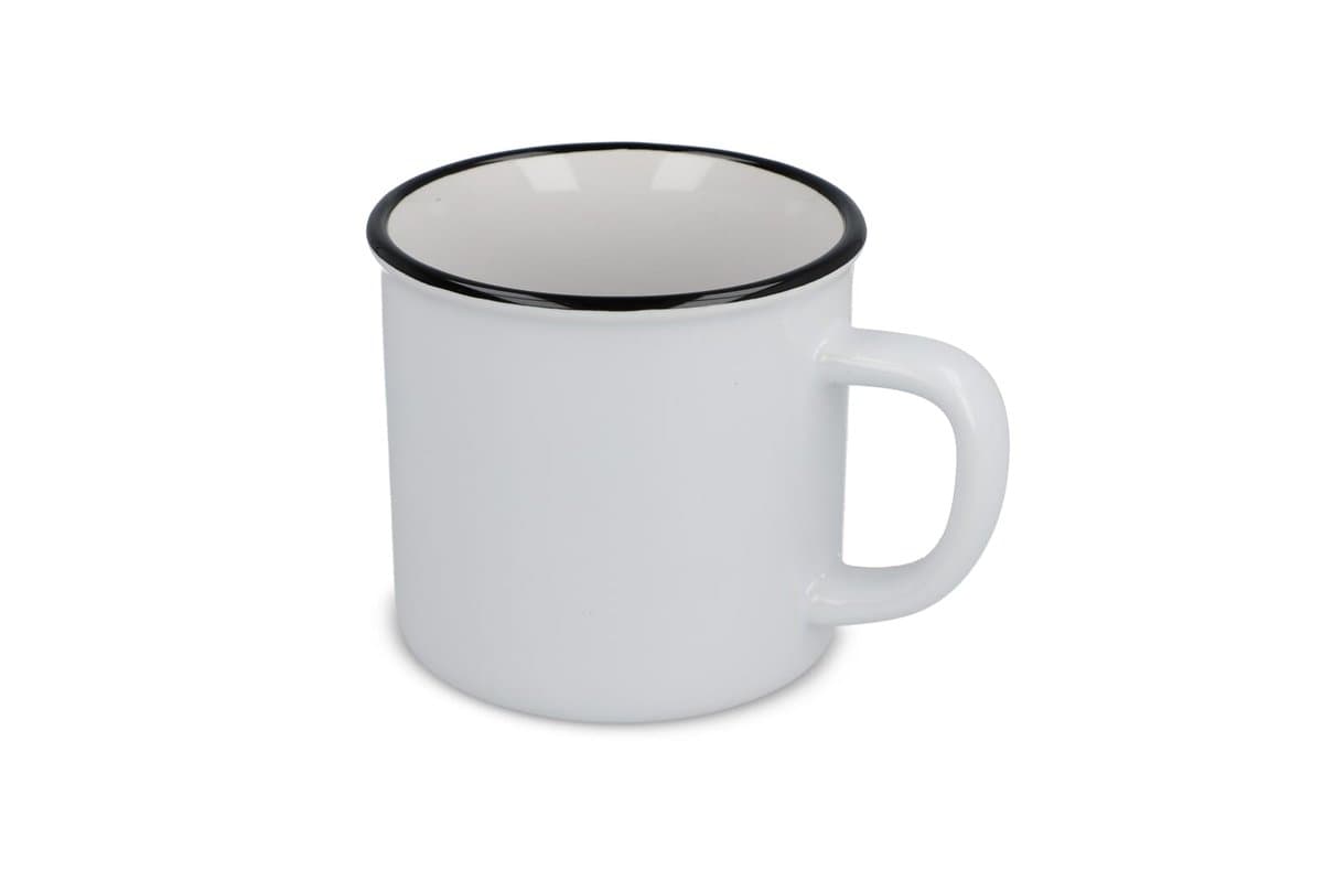 Enamel style ceramic mug 280ml 3