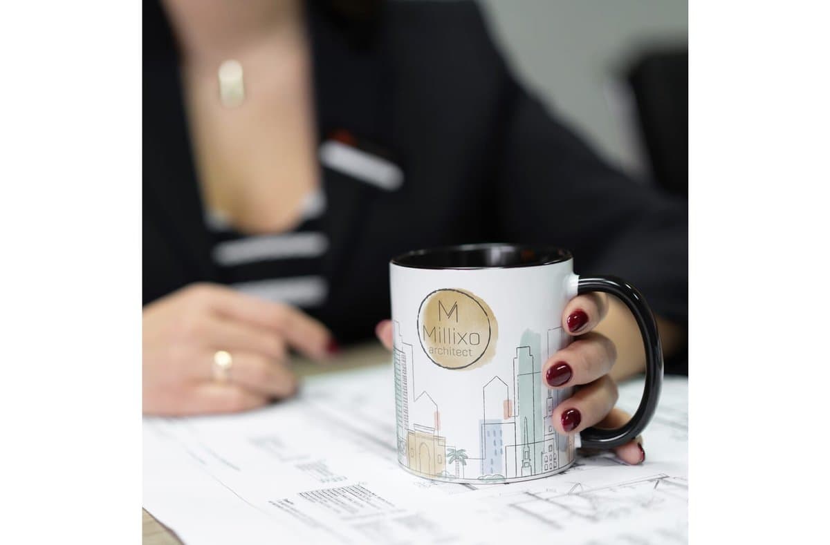 Mug subli Oslo colored inside & handle 300ml 5