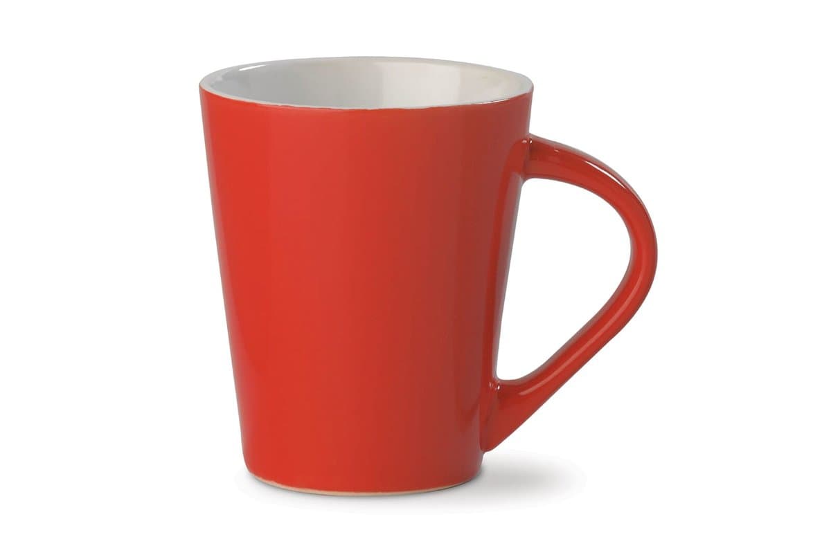 Bright red 'Nice' mug 270ml 3